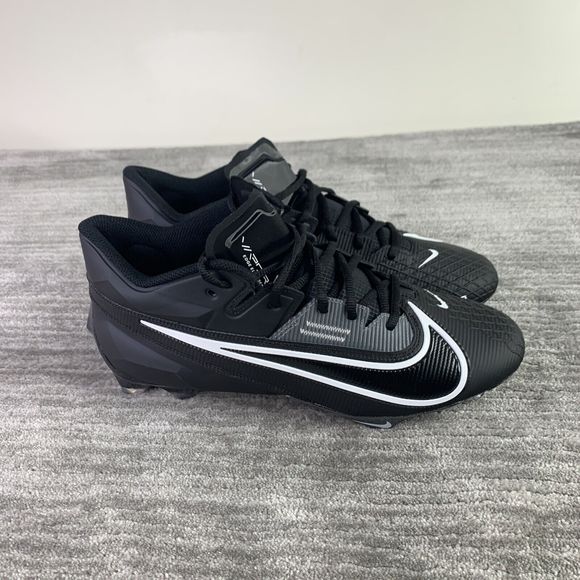 Nike Vapor Edge Elite 360 2 Football Cleats Black Mens Sz 10.5 White DA5457-010